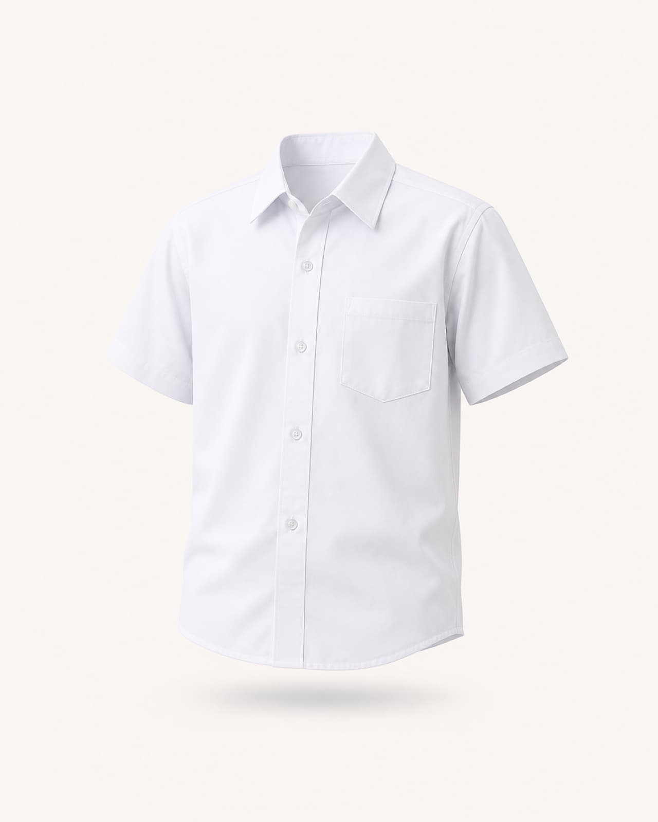 Camisa escolar manga corta de la línea escolar de Farotex